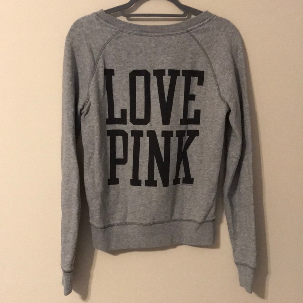 Grey Victoria’s Secret PINK Sweatshirt - Picture 4 of 4